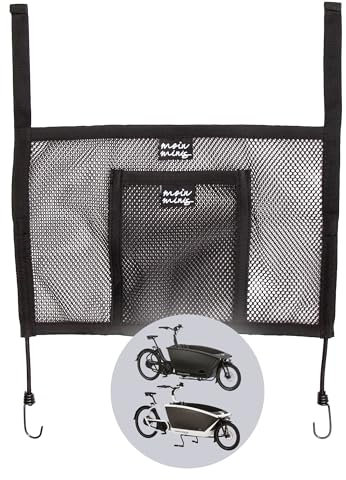 moin minis seitliches Gepäcknetz für Urban Arrow Family Lastenrad Fahhrad Cargo Bike Netz Gumminetz Ersatz für Fahrradtasche oder Fahrradkorb