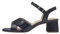 Tamaris COMFORT Damen Sandalen mit Absatz aus Leder mit verstellbarem Riemen, Blau (Navy), 40 EU