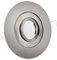 LED Einbaustrahler mit Blende großer Einbaudurchmesser Edelstahl gebürstet | rund | schwenkbar | Lochmaß Ø 68mm - 135mm | geringe Einbautiefe 25mm Farbe 5W LED Modul flach warmweiß SMD 230V