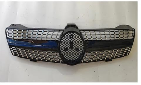 huanglanhuagr Kompatibel for Mercedes-Benz CLS W219 2005–2010, Auto-Mittelgrill, Stoßstange, ABS, vorderer Mittelgrill, Auto-Styling, Diamantgrill (Color : Style 1)