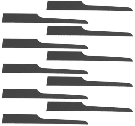 VGOL 10 Pièces Lames de scie à Air 32T, lames de rechange pour scie à corps pneumatique, haute bimétallique, lames de scie à corps à Air Central, outil de coupe de rechange, noir