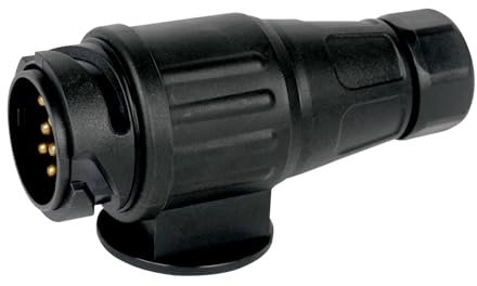 Qiping 13 Polig Anhänger Stecker,mit Wasserfester Dichtung,13 poliger 12V anhängerstecker,für PKW LKW RV Boot Anhänger