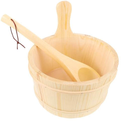 Yardwe Holzfass Mit Griff Saunakübel Aus Holz Für Spa Und Sauna Badezubehör Aus Holz Für Familien Und Hotels