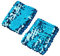 NVOQILIN Verzierte Armstulpen, dehnbar, funkelnde Pailletten, für Karneval, funkelnd für Bühnenshows, Kostümpartys, blau, Length and width: about 10*7cm