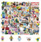 50 Stück Aufkleber Kinder, Anime Sticker für Kinder, Wasserdicht Vinyl Stickers, Cute Sticker für Jungen Mädchen Jugendliche, Ästhetisch Dekoration Stickers für Laptop, Skateboard, Wasserflasche