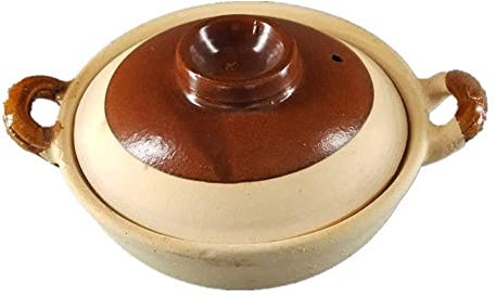 ZGYOZMNG Ceramic cooking pot Classic Old Casserole Claypot Rice Ceramic Bowl Old-Fashioned Guangdong Clay Pot Household Casserole with Handle (1300ml)
