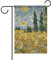 Gartenflagge, 31 x 46 cm, hängende Flagge, doppelseitig, Weizenfelder und Zypressen, Willkommensgartenflagge, Hofflagge, für Zuhause, Veranda, Rasen, Bauernhaus, Outdoor, dekorativ