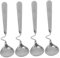 TOPBATHY 8 Stk Honig-Rührlöffel Löffel mit gebogenem Griff Suppenlöffel goldene Latte-Löffel Esslöffel Trinklöffel kaffelöffel kaffeelöffel Teelöffel Haushaltslöffel Rostfreier Stahl Silver