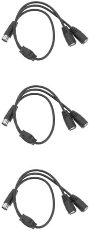 JOINPAYA 3St 1 zu 2 Audiokabel Eins-Punkt- -Audiokabel Signalkabeldrähte DIN-5-Pin-Adapter Audio-Adapterkabel lautsprecher Kabel für midi-keyboard MIDI-Audiokabel Legierung Black