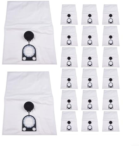 Feegow Lot de 20 sacs à poussière de rechange pour aspirateur Bosch, SFC+, GAS 35 M AFC Robot Aspirateur 35 L