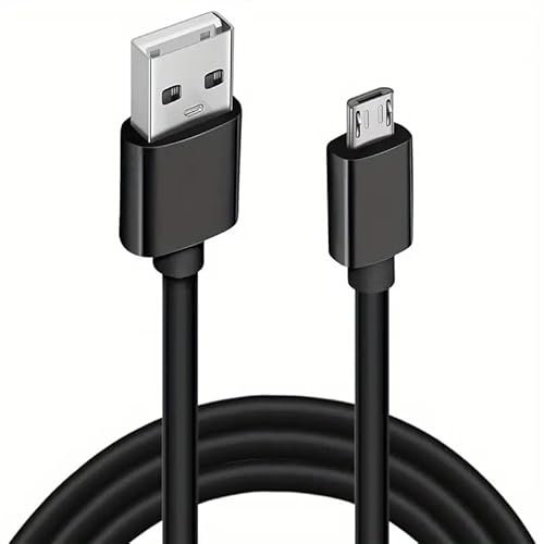 TECHZOCO Cable Micro USB Sincroniza y Carga, Cable USB android, Transferencia de Datos 480 Mbit/s, Compatible con Samsung, HTC, Sony, Motorola, LG, Nokia, Kindle, PS4, Xbox One, Negro, 5 Metros