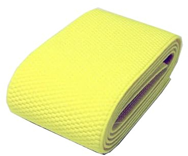 Rodsah 3 Meter farbiges Gummiband 6 cm breit, Hosenrock, elastischer Gürtel für gestricktes Nähzubehör,Gelb,60mm
