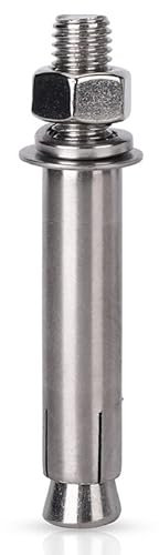 Spreizschrauben Bolzen Betonschrauben, Expansionsbolzen 304 Edelstahl Außensechskantmutter Expansionsbolzen Hülsenanker(M12X110)