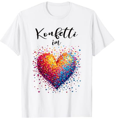 Konfetti im Herzen Karneval Fasching T-Shirt