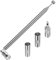 TUOLNK Antenne FM pour Hifi, antenne radio DAB, antenne TV télescopique 75 ohms, connecteur intérieur type F avec 3 adaptateurs F vers TV, F vers 3,5 mm mâle pour mini-système radio