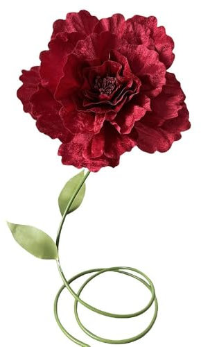 Fiori enormi da 30-60 cm for decorazioni con gambo, fiore di rosa artificiale gigante, rosa rossa gigante, fiori artificiali enormi, puntelli di rose, grandi fiori di grandi dimensioni for la decorazi