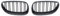 Kühlergrill,Sport KüHlergrill Auto Frontstoßstangengrill Nieren Racing Grill Gitter Passend für BMW E60 E61 5 Serie 2003-2009 Glanz Schwarz(Double Line Carbon)