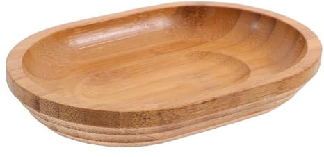 MUCKLILY Portasapone Bamboo con Drenaggio Unico per Bagno Vassoio Design per Lavabo Accessorio per Organizzazione Makeup