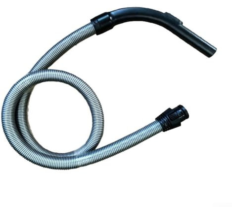 Staubsauger + Stabgriff für Miele C1/C2/C3/C4 & S-Serie, 360° drehbar, 2 m, silberfarben, mit ergonomischem Griff, 38 mm Durchmesser, variable Saugsteuerung, für Katzen- und Hunde-/PowerLine-Modelle