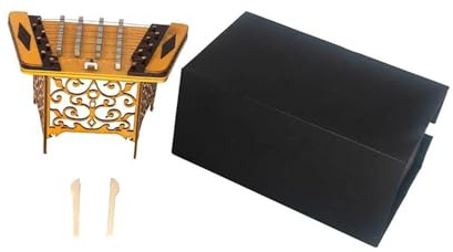DGRTYG Miniatur Hackbrett Modell Musikinstrument Ornamente