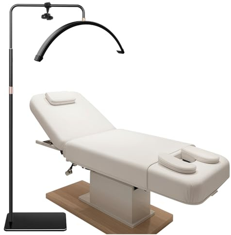 Wimpern Lampe für Wimpernverlängerungen mit Telefonhalter, Tätowierer, Nageltechniker – kühle, LED Beauty-Ringlicht Warme Lampe mit Einstellbarer Helligkeit und Höhe (Extra lang)