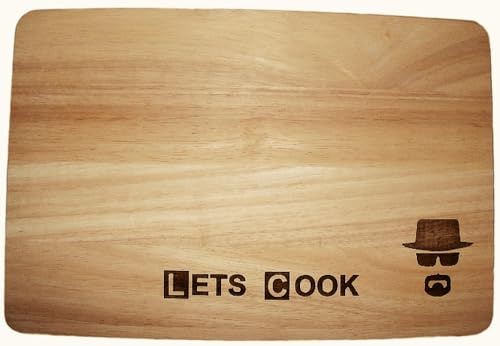 Heisenberg Breaking Bad Hardwood Chopping Cutting Cheese Board Place MAT Don't Call Saul Walter Walt Wood (Premium Hardwood 35x24x1.5 cm)