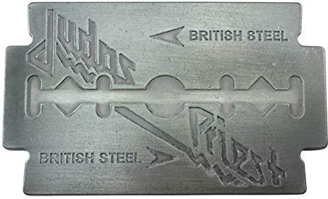 Shirtmatic Buckle Gürtelschnalle Judas Metal Band Priest british steel razor