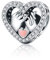 Charme Cœur pour bracelet Pandora,Cadeau pour Femme pour la Anniversaire,Breloque en Argent Sterling 925 avec inscription « Promesse for Love Forever »