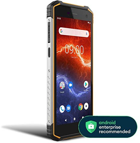HAMMER Energy 2 Rugged Smartphone, 4G LTE, 5.5 inches HD+ IPS Screen, IP68 Waterproof Shockproof Android 10 Outdoor Mobile Phone, 5000mAh Battery, 32GB ROM, Dual SIM, GPS, UK Version – Orange