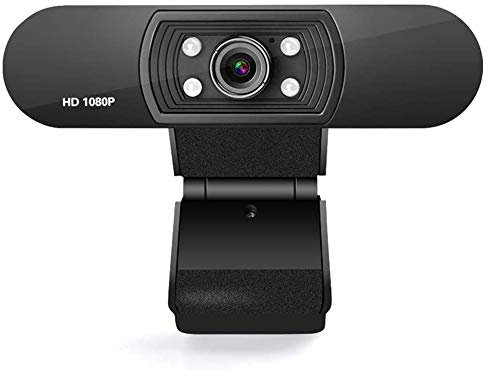 Jia Hu 1080P Stereo Webcam mit Mikrofon HD Webcam für Desktop Laptop Videokonferenzen