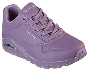 Skechers Uno Stand On Air, Zapatillas Mujer, Purple Durabuck Mesh, 37 EU