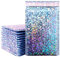 FeiliandaJJ 50Pcs Gepolsterte Briefumschläge Seal Bubble Taschen Wasserdicht Selbstklebend Bubble Versandbeutel Plastik Luftpolstertaschen Bubble Mailer (Bunt, 18 * 23cm)