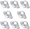 Jubaopen 8 PCS Roulette a Bille Roulement de Transfert Roulement Convoyeur Roulettes pour Meubles Roulette a Bille Nylon Roulettes à Billes de Transfert pour Convoyeur, Transmission, Meubles