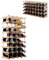 COSTWAY Traditional Wine Rack, 36 Bottle Capacity Wine Organiser Display Shelf, Free Standing Drink Storage Holder Stand for Home Bar Pantry