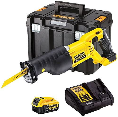 DeWalt DCS380N 18V Reciprocating Saw with 1 x 5.0Ah Battery & Charger in DWST1-71195 Case