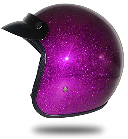 Casque De Moto Vintage 3/4 Open Face Style DOT/ECE Approuvé Homme Femme Moto Rétro Demi Casques Street Scooter Jet Casque,Rose,L