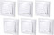 6er Pack, Unterputz Wechselschalter, LED, All-in-One, Serie G1 reinweiß