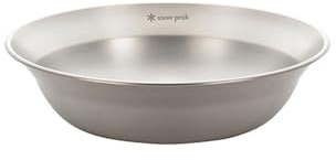 SNOW PEAK Stainless Steel Tableware Bowl L, Silver, Lightweight Durable Bowl for Home, Camping & Outdoors