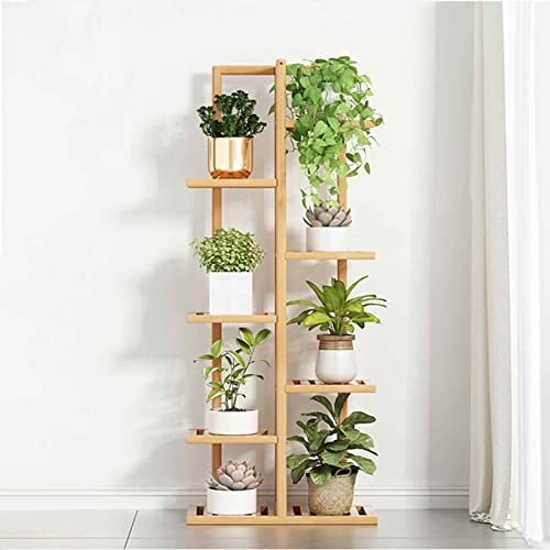 XJHOME Pflanzenregal Blumentreppe Holz Blumenregal Blumenständer Stabil Pflanzentreppe Außen und Draußen Regals für Balkon Garten Wohnzimmer Blumentöpfe Holzregal