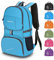 Bekahizar 35L Zaino pieghevole, ultra leggero impermeabile piccolo zaino da viaggio per donna uomin bambini campeggio trekking viaggi sport (blu)