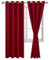 JIUZHEN Gardinen Blickdicht Weihnachtsvorhänge Vorhänge Wohnzimmer mit Vorhang-Krawatten Verdunkelungsvorhang Wärmeisolierende Thermovorhang für Weihnachten, Rot, 2 Stück, 260x140cm(HxB)