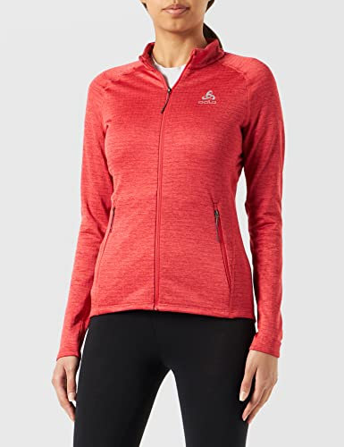 Odlo Damen Langarm Shirt mit Reißverschluss TENCIA, cayenne melange, S