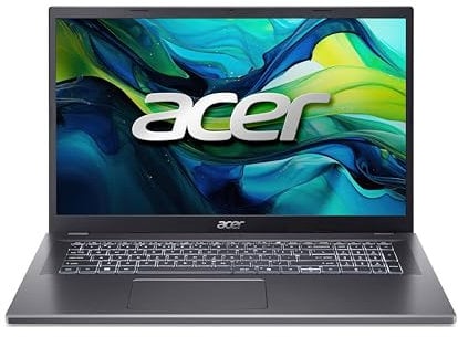 acer Aspire 17 (A17-51M-77Z7) Laptop | 17 FHD IPS Display | Intel Core i7-13620H | 16 GB RAM | 512 GB SSD | Intel UHD Graphics | Windows 11 | QWERTZ Tastatur | grau