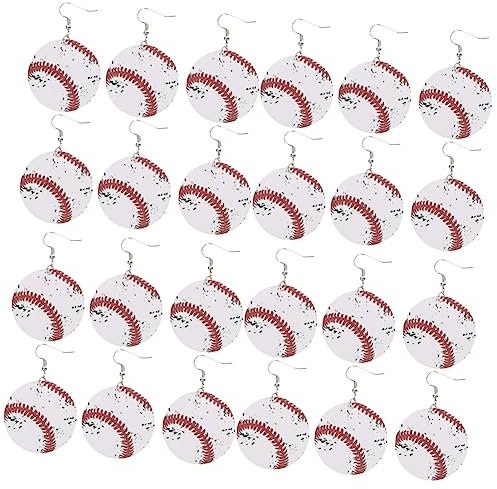 GALPADA 12 Paare Baseball-ohrringe Ohrringe Für Frauen Im Trend Sportbälle Ohrringe Ohrschmuck Modeschmuck Für Damen Volleyball-ohrringe Fräulein Leder Fußball Europäisch Und Amerikanisch