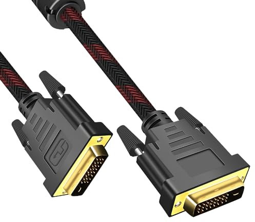 MMOBIEL DVI to DVI Cable Adapter – DVI-D Dual Link Macho to DVI-D Dual Link Macho - Video Cable Converter Suporta Monitor, PC, TV, Gaming, Projector - 1080p Full HD 60Hz – Connector de Oro 3m