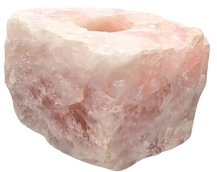 Kerzenhalter Rosenquarz Natur