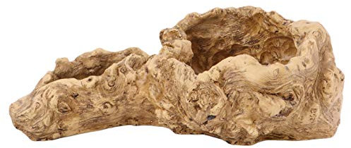 DJLLQYXGD Pots en terre cuite en bois flotté - Pot de fleurs en résine - Pot de fleurs vintage en bois décoratif (*)