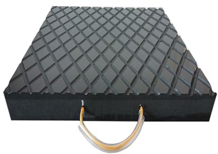 XPLKQXE Hochleistungs-Stützenplatte, Quadratische, Solide Polyethylen-Kranplatte, Extra Große Stützenplatten, Ideale Platte Beton, Gepflasterte Flächen Den Einsatz(60x60x5cm)