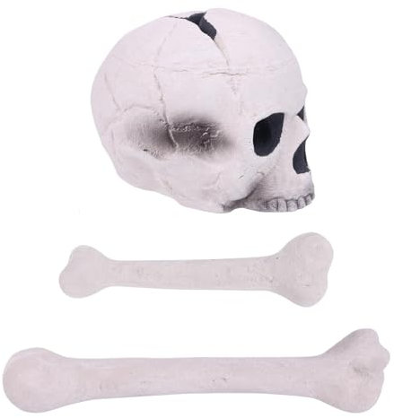 Feuerstellen-Schädel-Set,Feuerstellen-Schädel - Kamin-Feuersteine,Halloween-Horror-Schädel-Dekoration, Simulations-Schädel-Requisiten, Horror-Keramik- -Feuerstelle