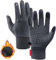 Thermo Slim Handschuhe Herren Damen Winter, Warme wasserdichte Handschuhe mit Touchscreen Funktion (L,Grau)